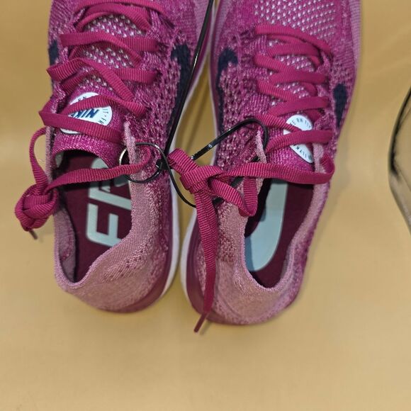 Women’s Nike Free RN Flyknit Size: 9.5 Raspberry Red/Blue - Picture 8 of 11